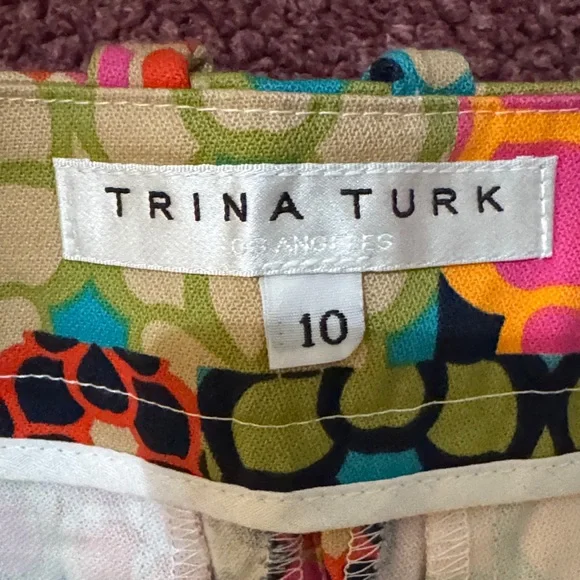 Trina Turk Colorful Geometric Patterned Garment - Picture 2 of 7